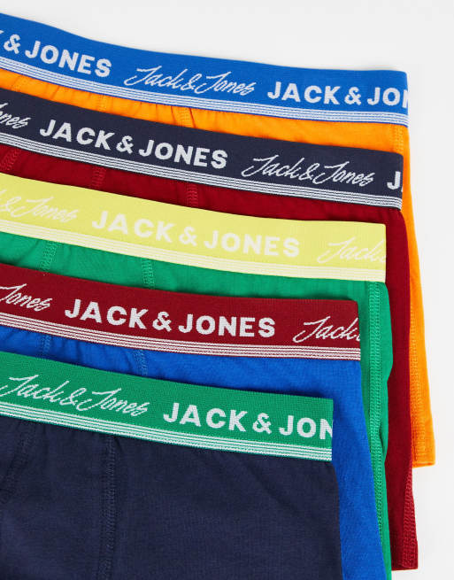 Jack & Jones – 5er-Pack verschiedenfarbige Unterhosen mit Reisetasche , 3 von 4