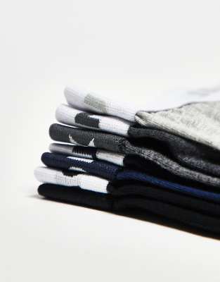 Jack & Jones 7 Pack Boxer Briefs In Gray