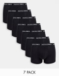 [Jack & Jones] Jack & Jones 7 pack trunks in black 2XL Black