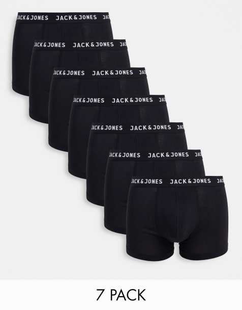 Jack & Jones 7 pack trunks in black - view 1