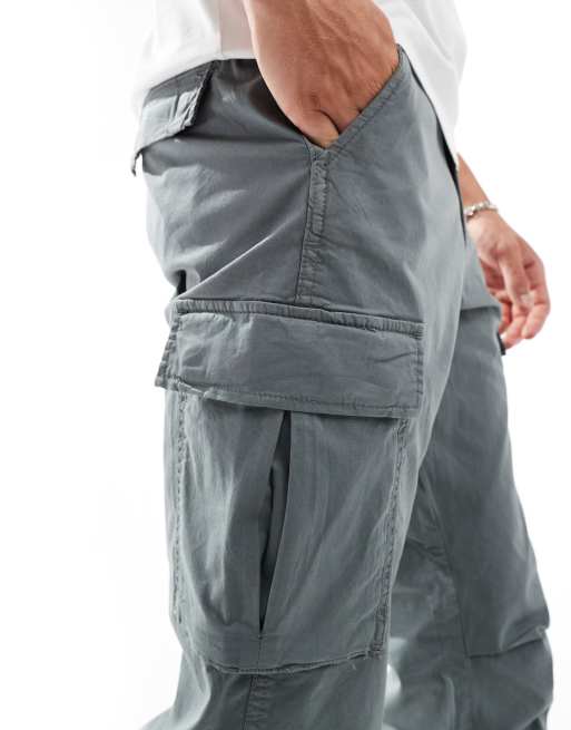 Jack & Jones – Ace – Niebieskoszare luźne bojówki , 4 z 5