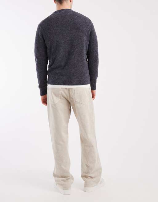 Jack & Jones - Alex - Baggy broek met acid wash in beige, 2 van 5
