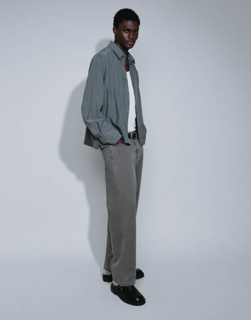 Jack & Jones Alex baggy bukser i mørkegrå, 3 af 9