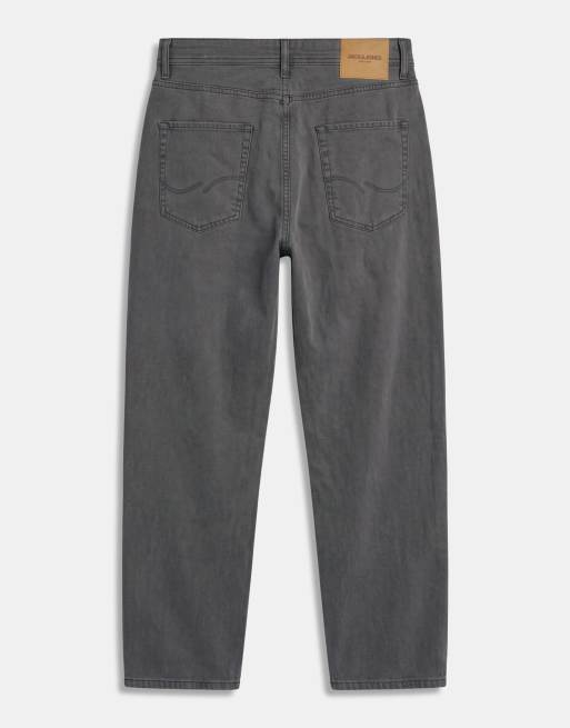 Jack & Jones Alex baggy byxor i mörkgrått, 7 av 9