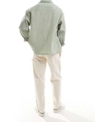 Jack & Jones Alex baggy carpenter fit jeans in ecru