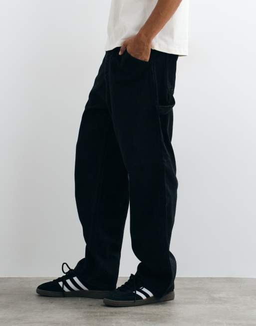 Jack & Jones Alex baggy carpenter-jeans i sort, 3 af 5