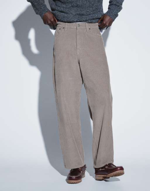 Jack & Jones Alex baggy cord trousers in brown, 2 of 9