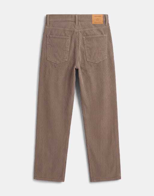 Jack & Jones Alex baggy cord trousers in brown, 7 of 9