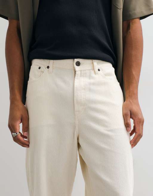 Jack & Jones Alex Baggy-Cordhose in Wollweiß, 4 von 5