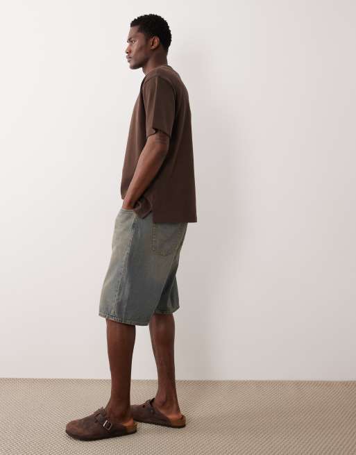 Jack & Jones Alex baggy denim shorts in faded tint | ASOS