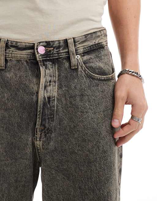 Jack & Jones Alex baggy fit jeans in acid wash , 2 of 5