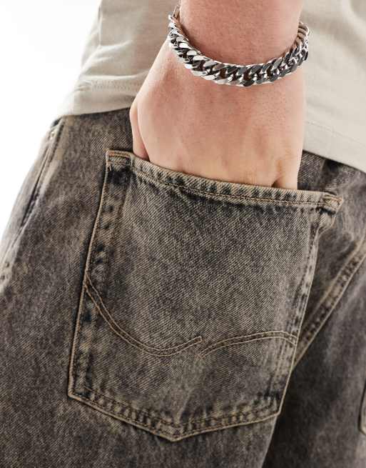 Jack & Jones Alex baggy fit jeans in acid wash , 4 of 5