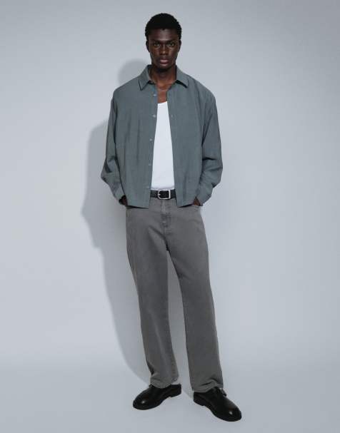 Jack & Jones Alex baggy trousers in dark grey