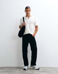 Jack & Jones Alex baggy jean in black