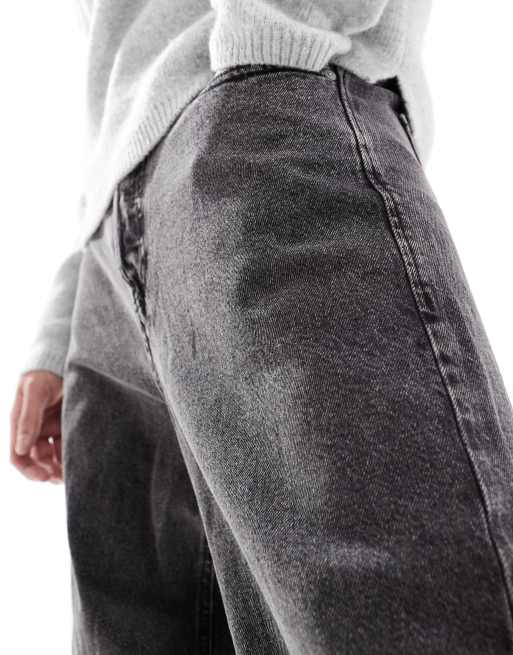 Jack & Jones alex baggy jean in washed black