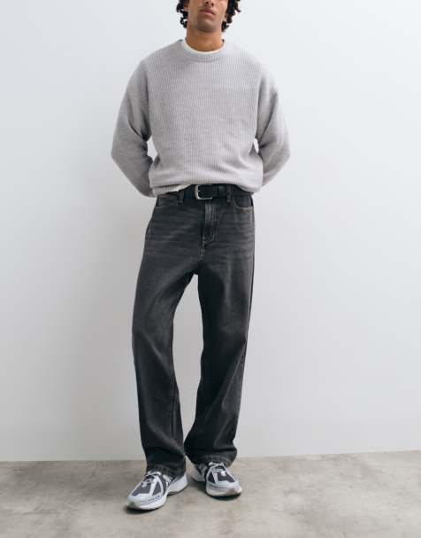 Jack & Jones Alex baggy jeans i bleached black-vask - view 1