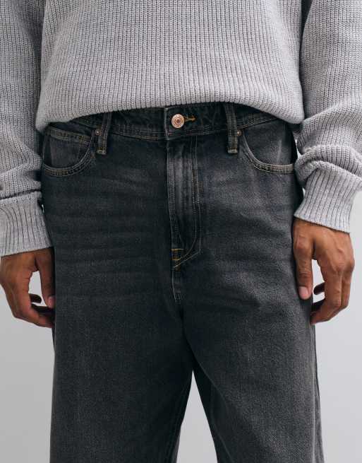 Jack & Jones Alex baggy jeans i blekt svart tvätt, 5 av 5