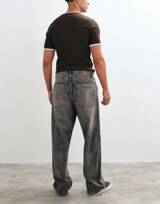 Jack & Jones Alex baggy jeans i tvättad grå, 3 av 10