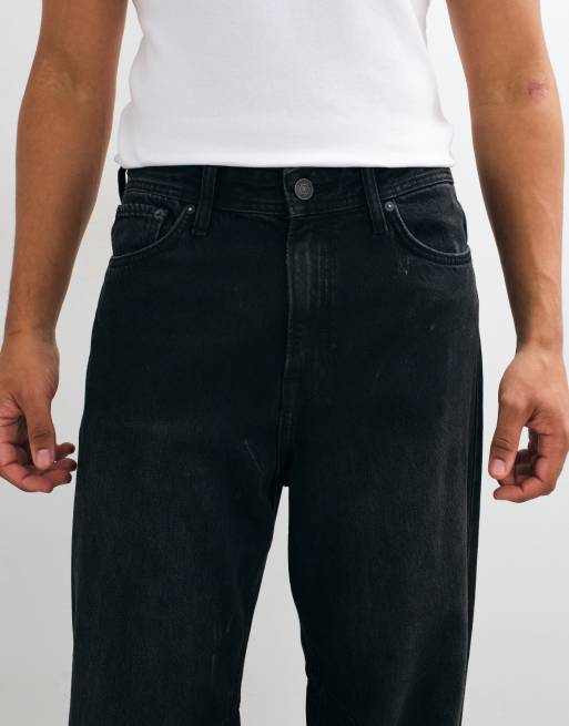 Jack & Jones Alex baggy jeans i tvättad svart, 4 av 9