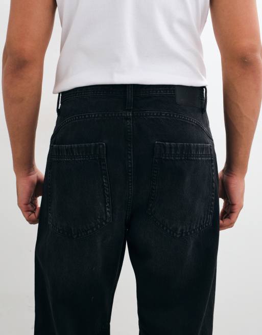 Jack & Jones Alex baggy jeans i tvättad svart, 5 av 9