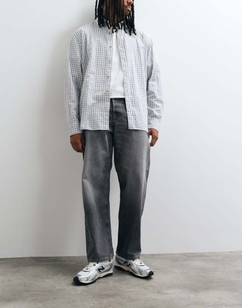 Jack & Jones Alex Baggy-Jeans in ausgewaschenem Grau - view 1