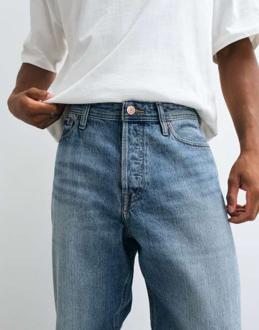 Jack & Jones Alex baggy jeans in bleached blue wash, 3 of 5