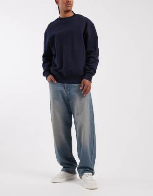 Jack & Jones Alex Baggy Jeans In Blue