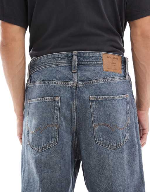 Jack & Jones alex baggy jeans in dark blue