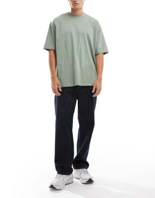 Jack & Jones Alex Baggy Jeans In Green