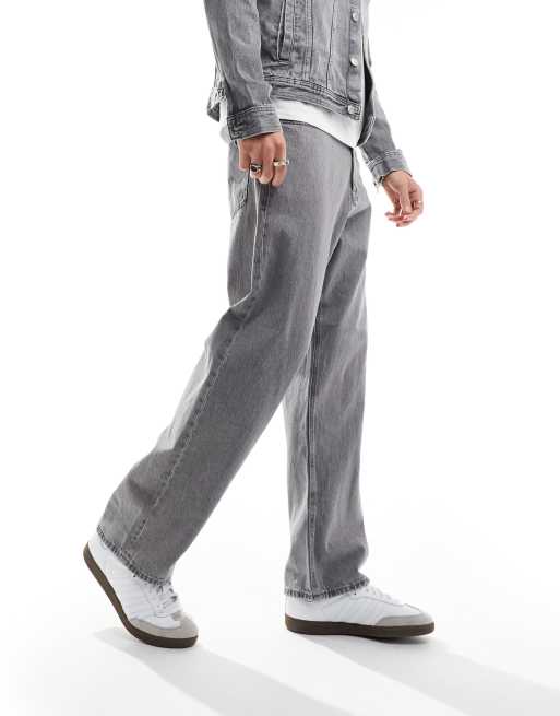 Jack & Jones - Alex - Grå posede jeans