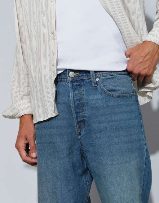 Jack & Jones Alex baggy jeans in light blue wash, 3 of 5
