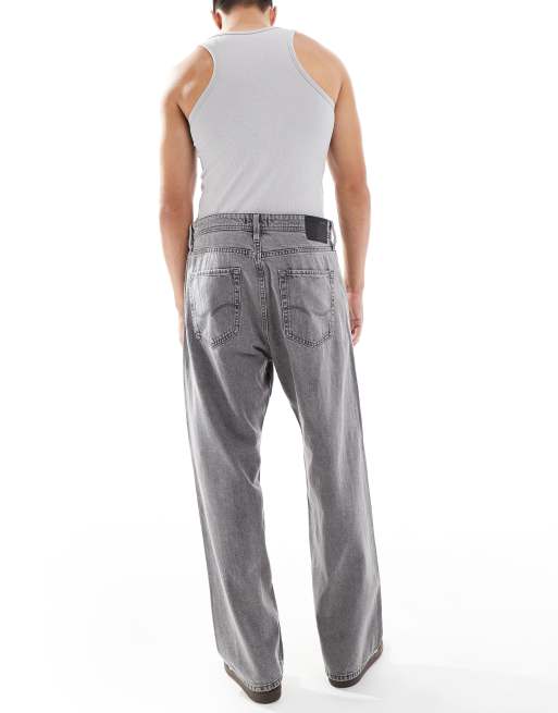 Jack & Jones Alex baggy jeans in light gray