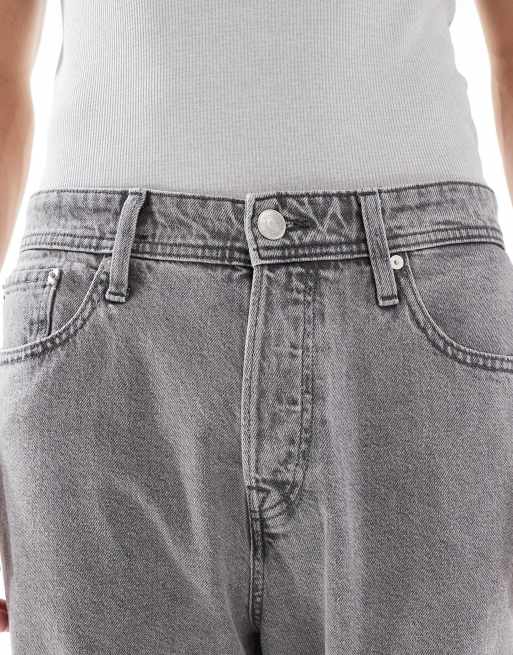 Jack & Jones Alex baggy jeans in light gray
