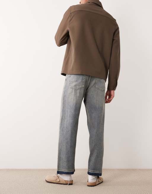 Jack & Jones Alex baggy jeans in mid blue with tint, 3 of 5