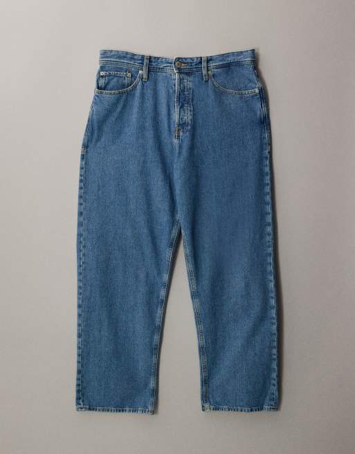 Jack & Jones Alex baggy jeans in mid wash blue, 4 of 7