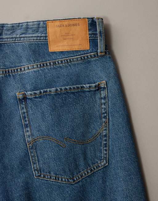 Jack & Jones Alex baggy jeans in mid wash blue, 5 of 7