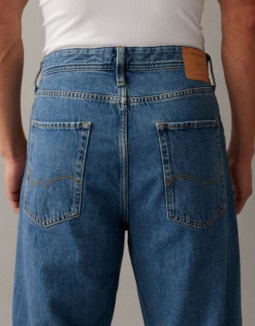 Jack & Jones Alex baggy jeans in mid wash blue, 7 of 7