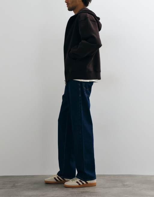 Jack & Jones - Alex - Baggy jeans in middenblauw, 3 van 5
