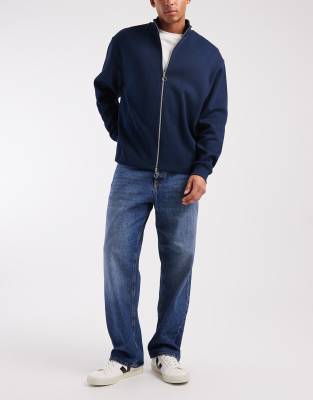 Alex - Baggy-Jeans in Mittelblau Blau W33 L34