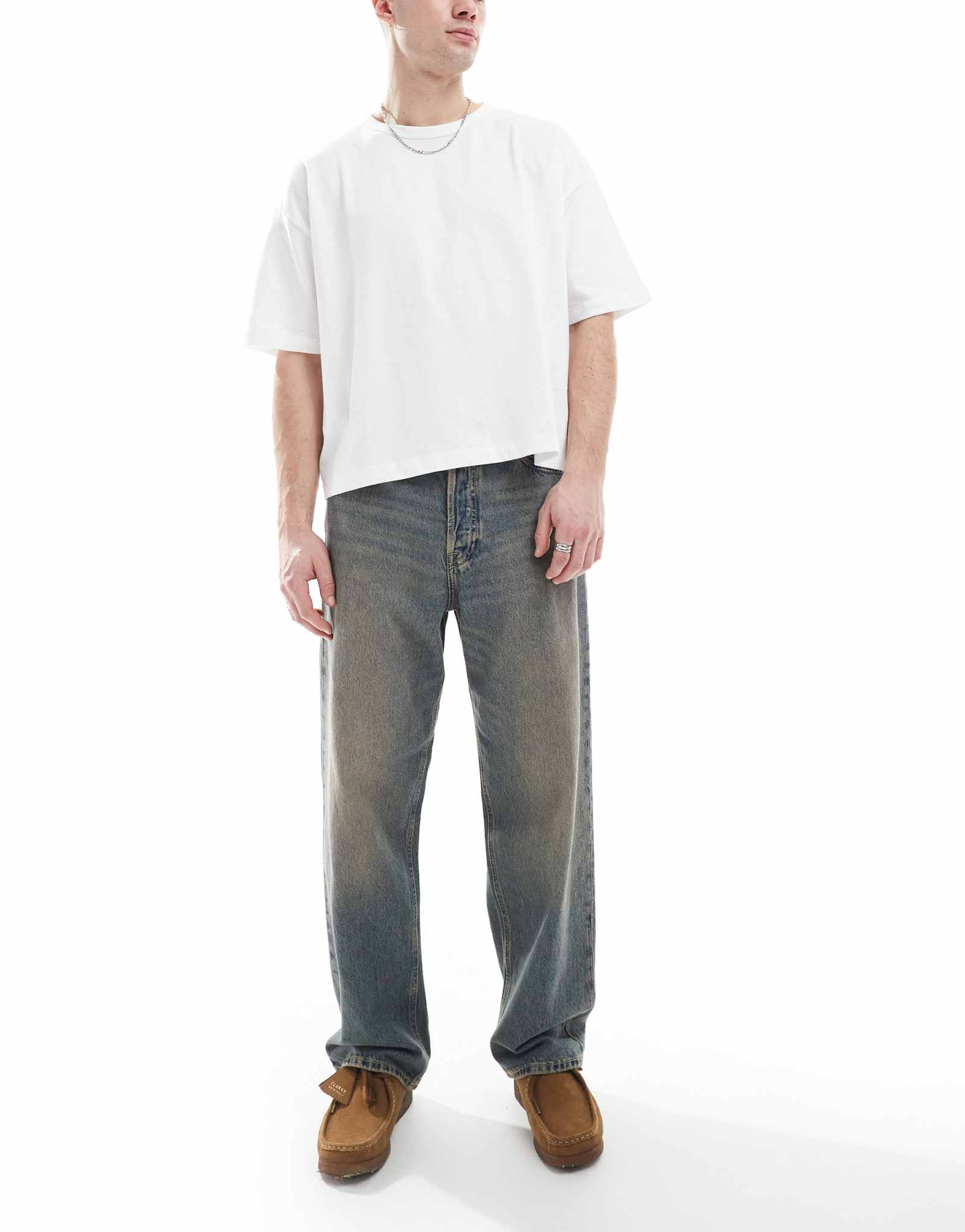 Мешковатые джинсы Jack &Jones Alex винтажного синего цвета