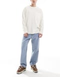 [Jack & Jones] Jack & Jones Alex baggy jeans in vintage light blue wash W28 L30 Blue Denim