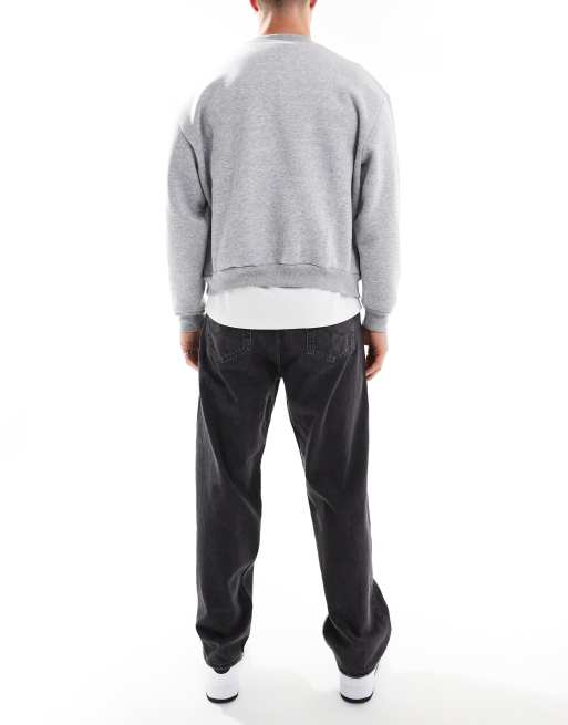 Jack & Jones alex baggy jeans in washed black 