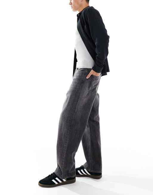 Jack & Jones alex baggy jeans in washed black