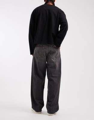 Jack & Jones Alex Baggy Jeans In Black