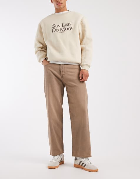 Jack & Jones Alex baggy jeans in washed light brown - view 1