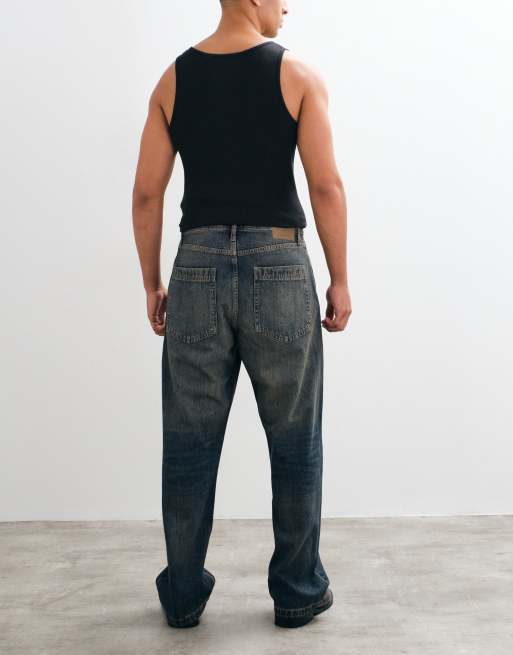 Jack & Jones Alex baggy jeans in worn blue, 3 of 10