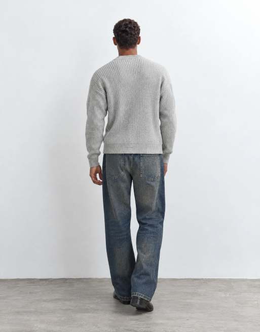 Jack & Jones Alex baggy jeans in worn blue, 8 of 10