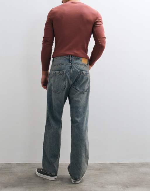 Jack & Jones Alex baggy jeans in worn light blue, 3 of 5