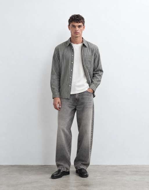 Jack & Jones Alex baggy jeans met wassing in grijs, 8 van 10