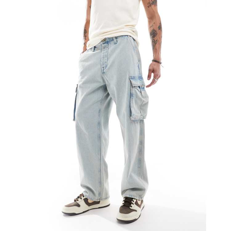 【関税＆送料込み】Off-White Cargo 'Baggy' Jeans In Blue Co Amazon.com: XYGJZ Men's Baggy Jeans Hip Hop Jeans Streetwear